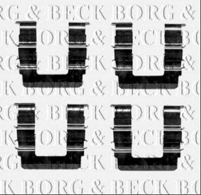 BORG & BECK bbk1333 -  Комплектующие, колодки дискового тормоза